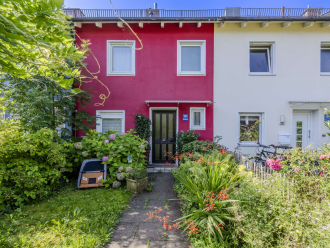 Vorderansicht des Hauses